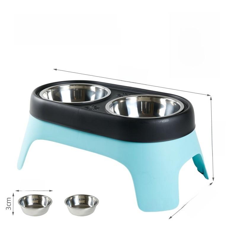 Pet Food Bowls Set With Antispill Elevated Design For Cats And Dogs