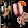 Retro Stainless Steel Goblet Creative Tall Glass Wineglasses Metal Wine Glass  Water Bottle