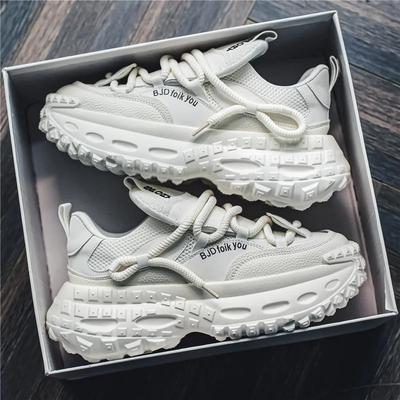Neue Exquisite Herren Sneaker Trend Vielseitige Freizeitschuhe Dicke Sohle Höhensteigernd Bequeme Laufschuhe