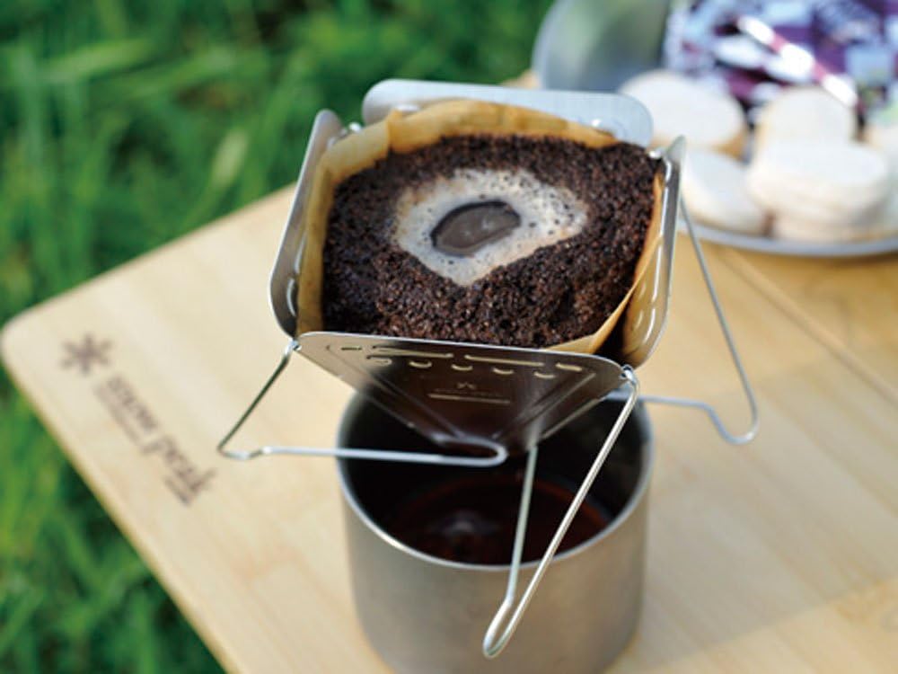 Snow Peak Folding Coffee Dripper Stand [Sticker Included] "Bonfire Type" CS-113