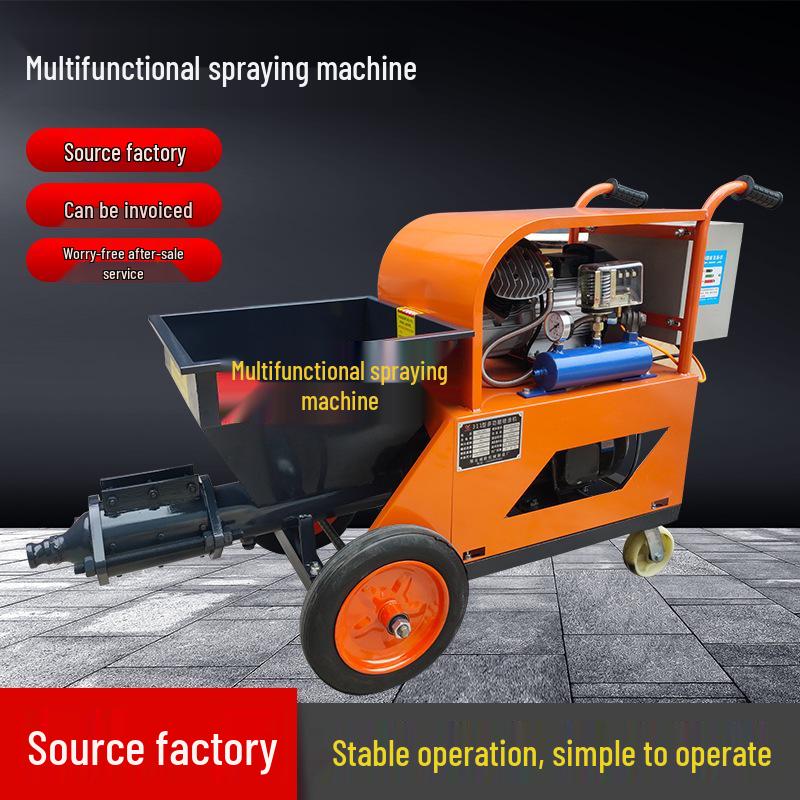 High-Pressure Cement Mortar Sprayer for Wall Plastering and Putty Application