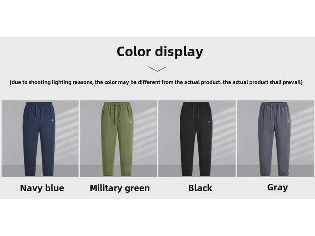 Pánské zesílené kalhoty z polárního fleecu - Hřejivé, granulovaná textura pro venkovní podzimní/zimní nošení