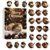 Weihnachts-Tier-Adventskalender Acryl-Hängeornament Geschenk für Kinder und Freunde