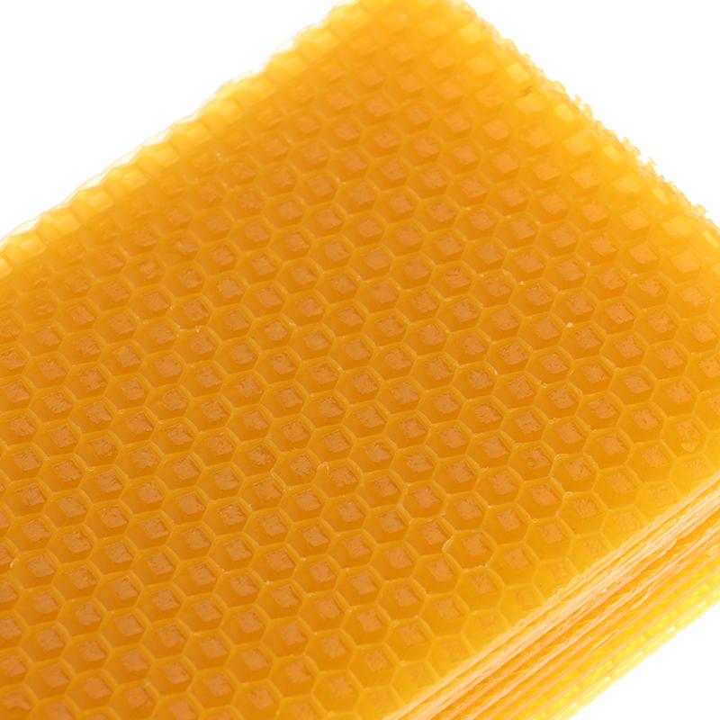10 Stück Bienenwachsblätter Kerzenherstellung Bastelsets Honigkerzen Bienenwachs Waben Bienenzucht Foundation Sheets