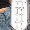 10pcs No Trace Tighten Waist Buckle U-shaped Snap Button Jeans Buttons Detachable Pants Clips Clothing Accessories Tool