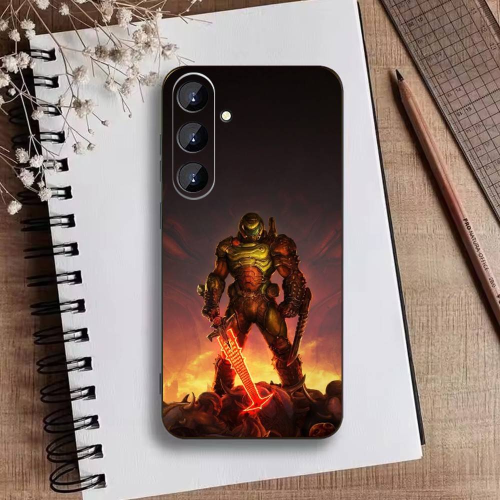 G-Game D-doom Phone Case For Samsung Galaxy A73,A21s,A22,A31,A52,A53,A71,A41Soft Black Shell