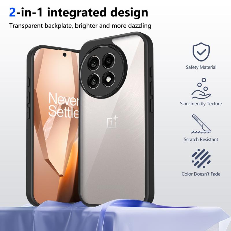 Transparent Silicone Case For OnePlus One Plus Ace 5 3 2 Ace5 Pro Racing Ultra PC Back TPU Bumper Shockproof Phone Cases Cover