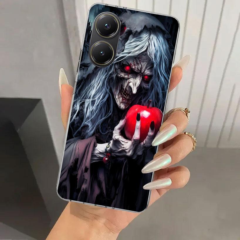 Halloween Moon Witch Horror Phone Case for Xiaomi Poco X5 X6 X7 Pro F7 Ultra M7 Redmi 15 15C 13 13C 12 12C 10 10A 10C 9 9A 9C 9T