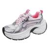 New Classic Luxary Women's Shoes Women's Casual Sneakers Non-slip Chunky Sneakers Mid Heel Pumps Lace Mesh Breathable Mesh Shoes