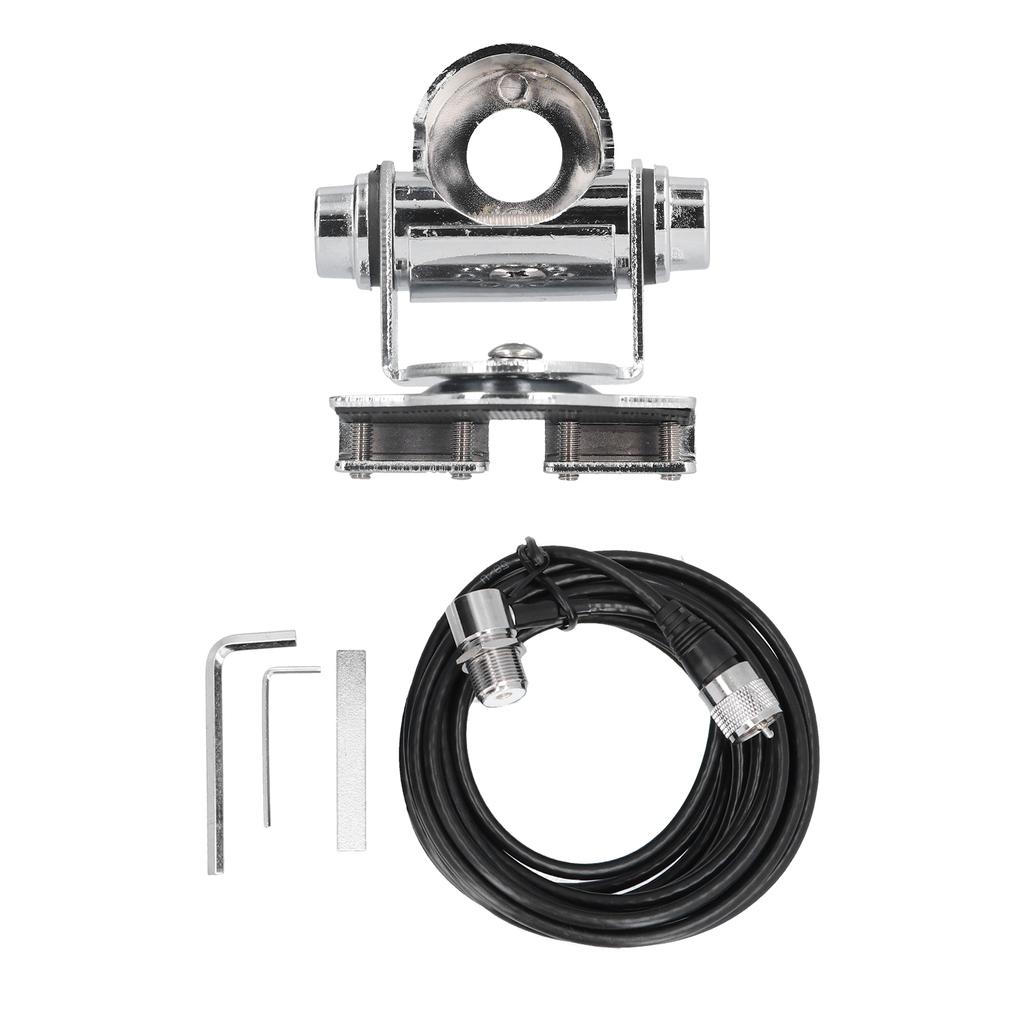 Mobile Antenna Bracket Adjustable Antenna Mount Bracket with Protection Pad Hex Wrench for Car Radio