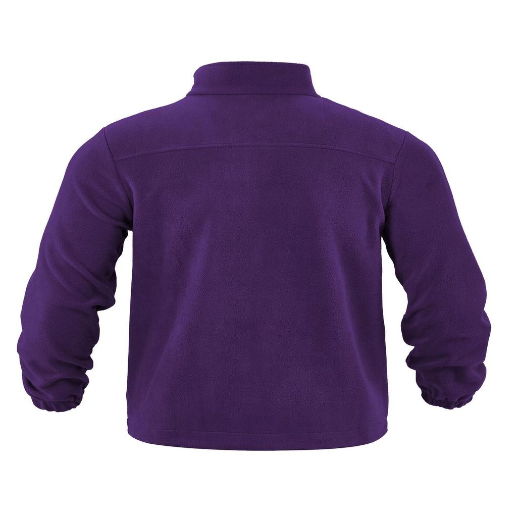 Men's Fleece-Lined Outdoor Jacket With Zipper And Long Sleeves