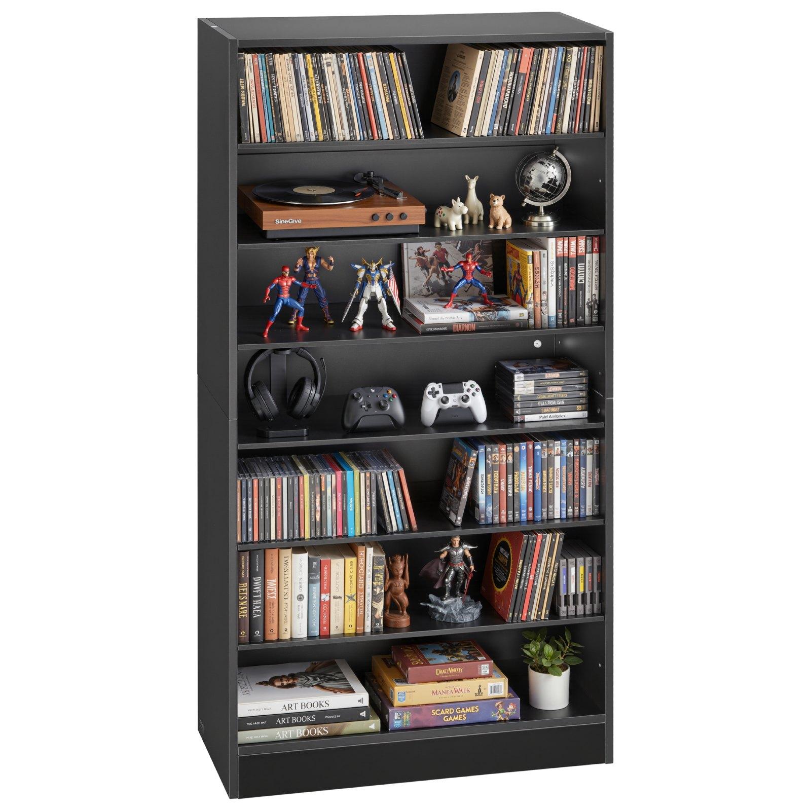 VEVOR Media Storage Cabinet, 7-Tier DVD