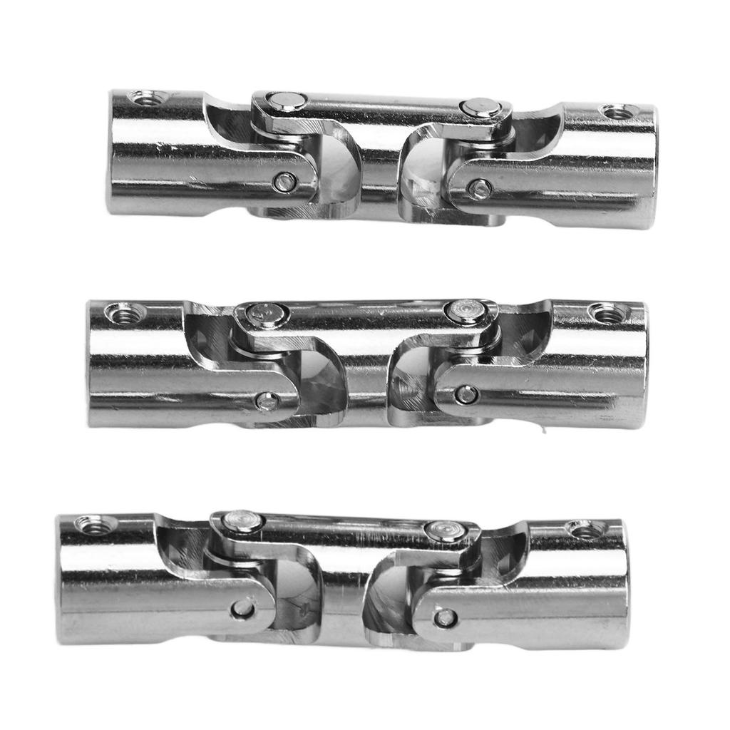 3 Stück 3 Gelenk Lenkwellenkupplung Stahl 4mm auf 4mm Drehbar Universalkupplung für RC