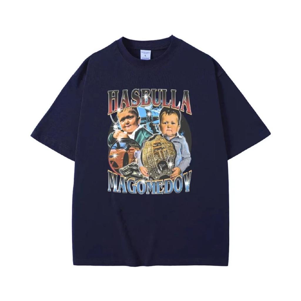 Hasbulla Magomedov Funny Meme T-shirt Men's Vintage Oversized Tshirt Men Women Casual Cotton T Shirt Short Sleeve Fan Gift