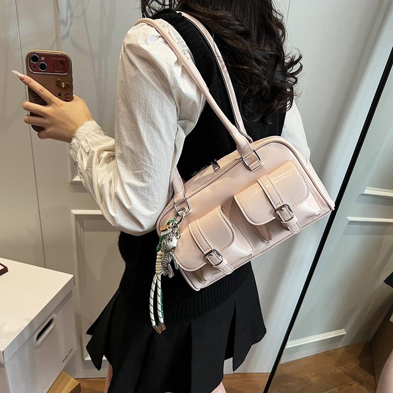 Premium Sense Women's Bag Large Capacity 2025 New Autumn and Winter Niche Design Single Shoulder Underarm Bag Commuter Pillow Bag