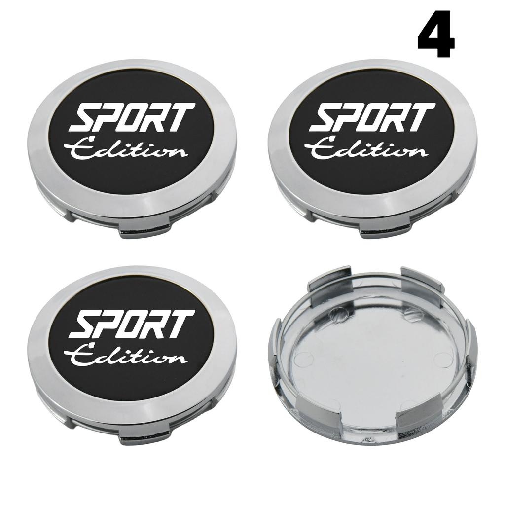 1Set/4PCS 64MM OD / 62MM ID Cap For Rims RACING SPORT Logo Wheel Center Cap Sport Car Wheel Cover Hub Caps