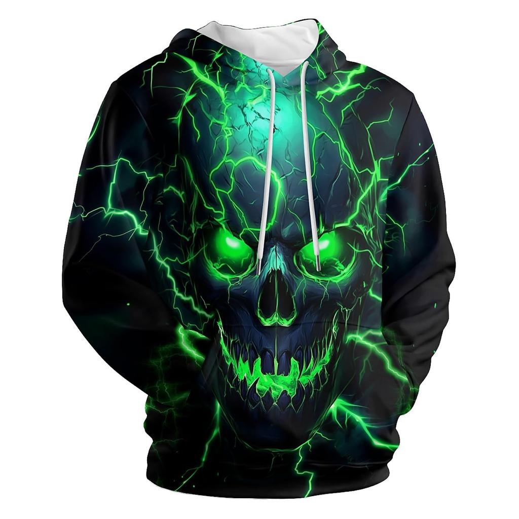 Amasnay Blue Flame Wolf Hoodies 3D Print Graphic Pullover Hooded Sweatshirt Hoodies with Big Pockets
