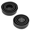 YUNPICAR Retractable Rubber Seal LED H4 Headlight Conversion Kit Dust Cover Dustproof Cover Set of 2 (Inner Diameter: 95/90/80/70/55mm)