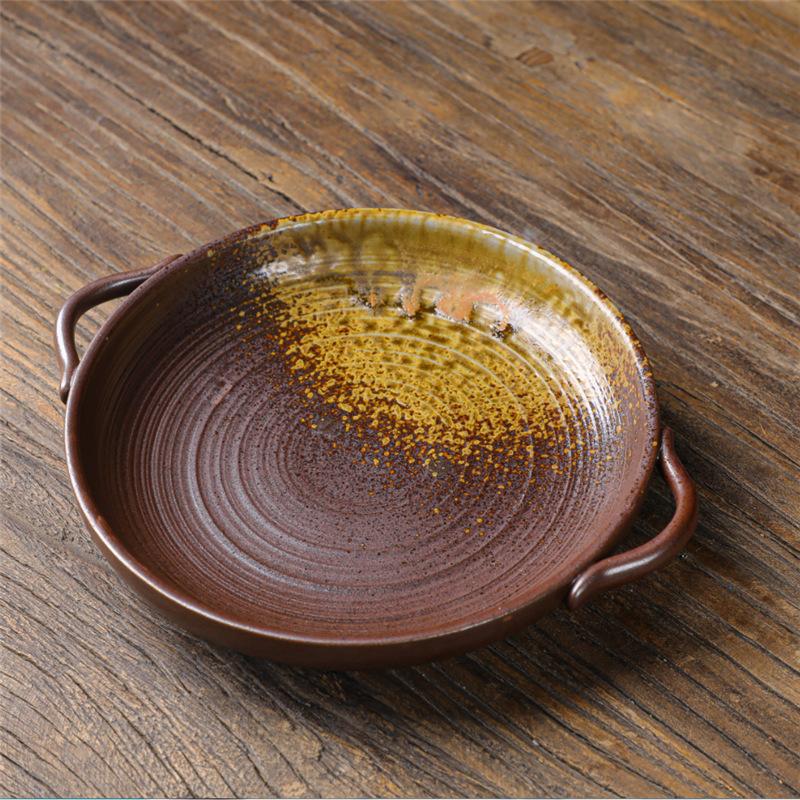 Ceramic Cup Rice Bowl Set, One Person Food, Japanese-Style Household Tableware, Plates, Dishes, Dishes, Retro Western Tableware