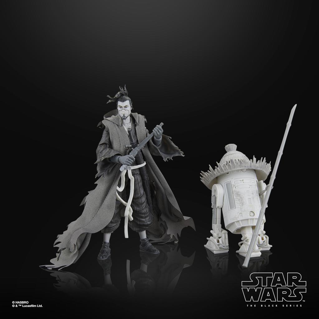 Star Wars The Black Series The Ronin Visions Premium Kolekcjonerska Figurka Akcji i R5-D56, 6-calowy Zestaw 2 sztuk