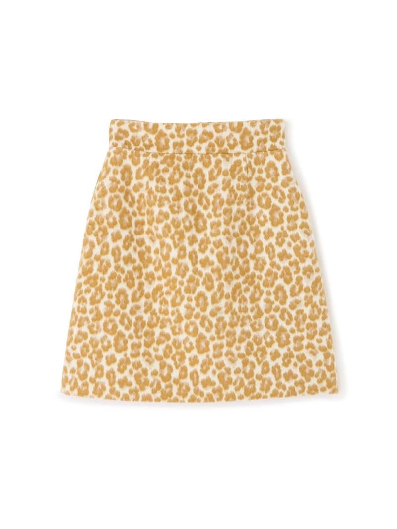 

Jill by Jill Stuart Leopard Jacquard Skirt, Women s, White, Size M (Equivalent to Japanese Size M)