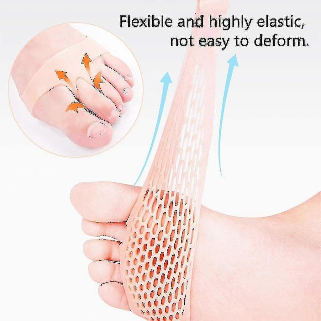 10 Pairs Metatarsal Pads, Gel Foot Pads Forefoot Cushions Bone Pad Breathable