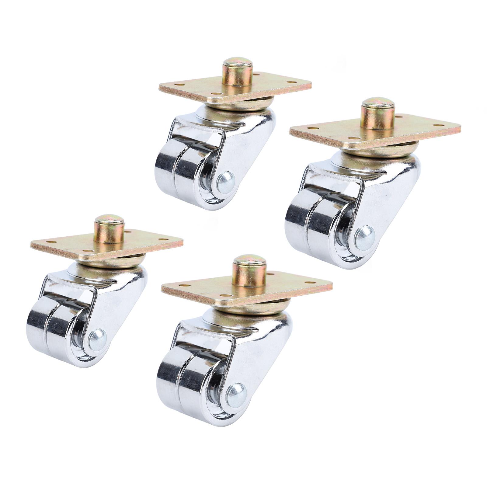 

4 Pcs Piano Caster Wheel 360 Degree Rotatable Swivel Caster Wheel for Furniture Bookshelf Sofa