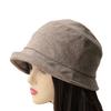 New Rolled-brim Bucket Hat Women's Autumn and Winter Small Edge Woolen Basin Hat Retro Rolled-edge Casual Hat Slim Warm Sun Hat