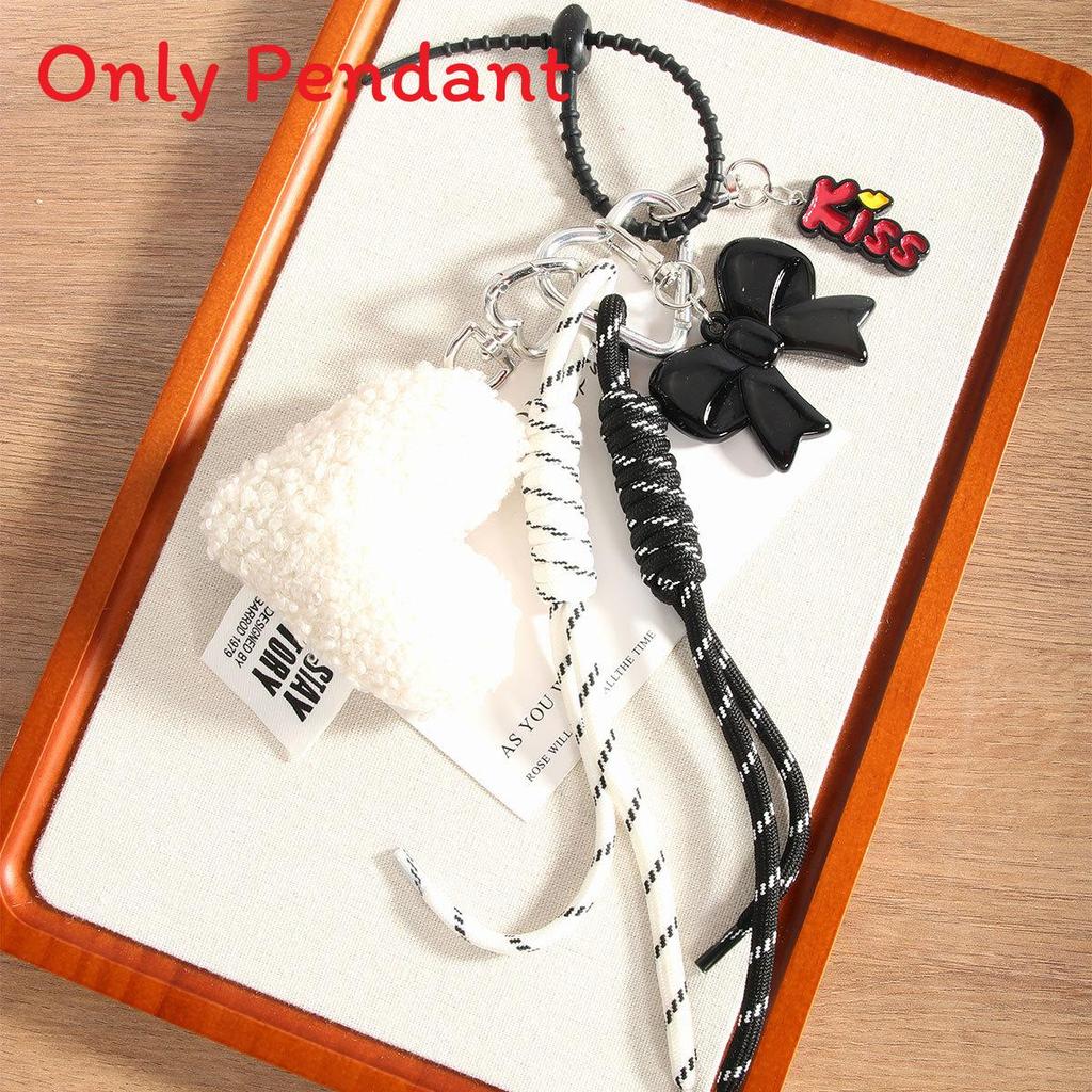 Fashion Heart Butterfly Knot Keychain With Handmade Woven Cord For Office Use