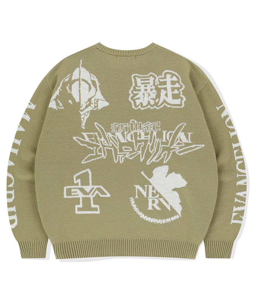 MAHAGRID Test Type Knit Sweater Beige(Mg2Efmk607B)