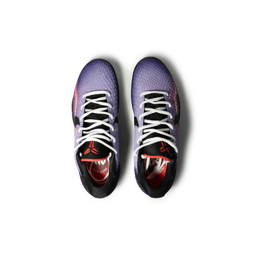 Nike Zoom Kobe 6 Basketball Shoes Unisex Low Top Black/Purple/Pink FQ3546-001(Team258-)
