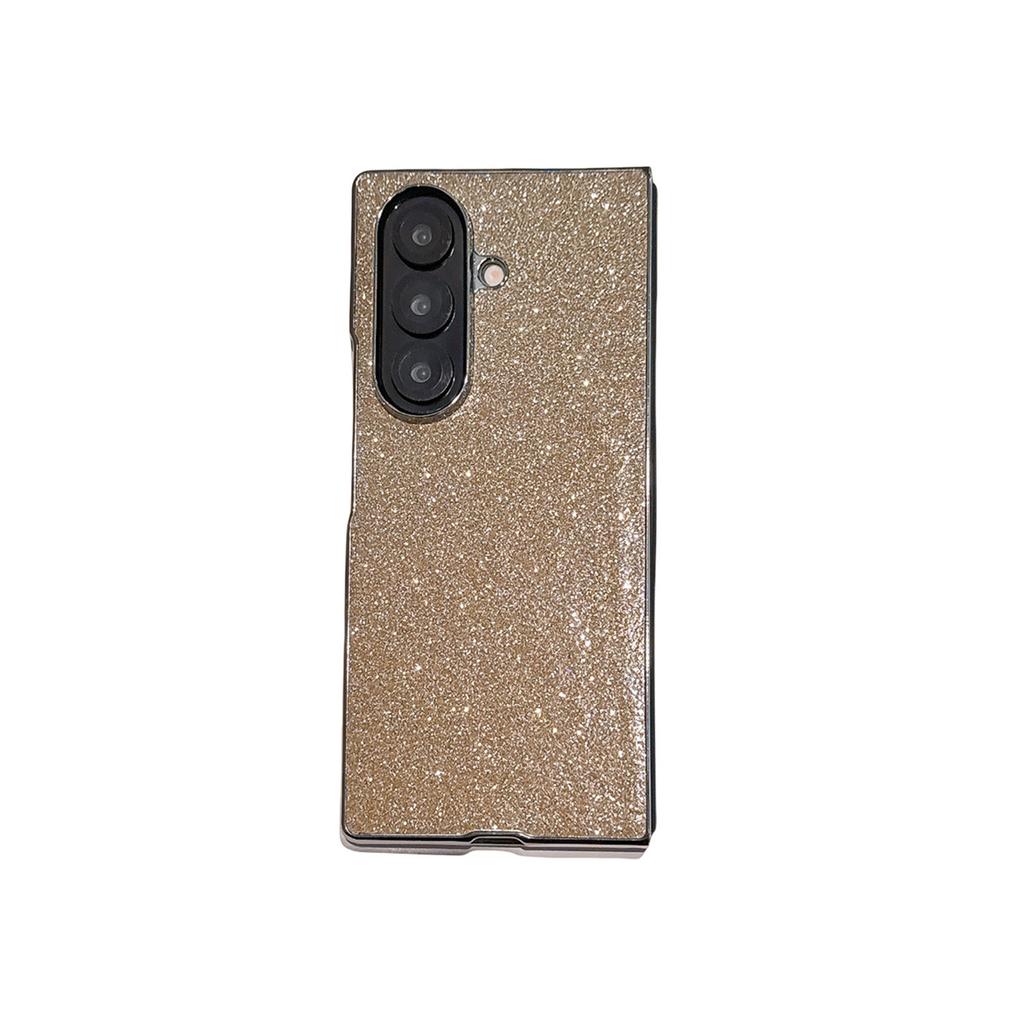 Samsung ZFold7 Folding Mobile Phone Case ZFlip7 Electroplated Flash Powder 4 5 6 Full Cover Anti Fall Hard Cover