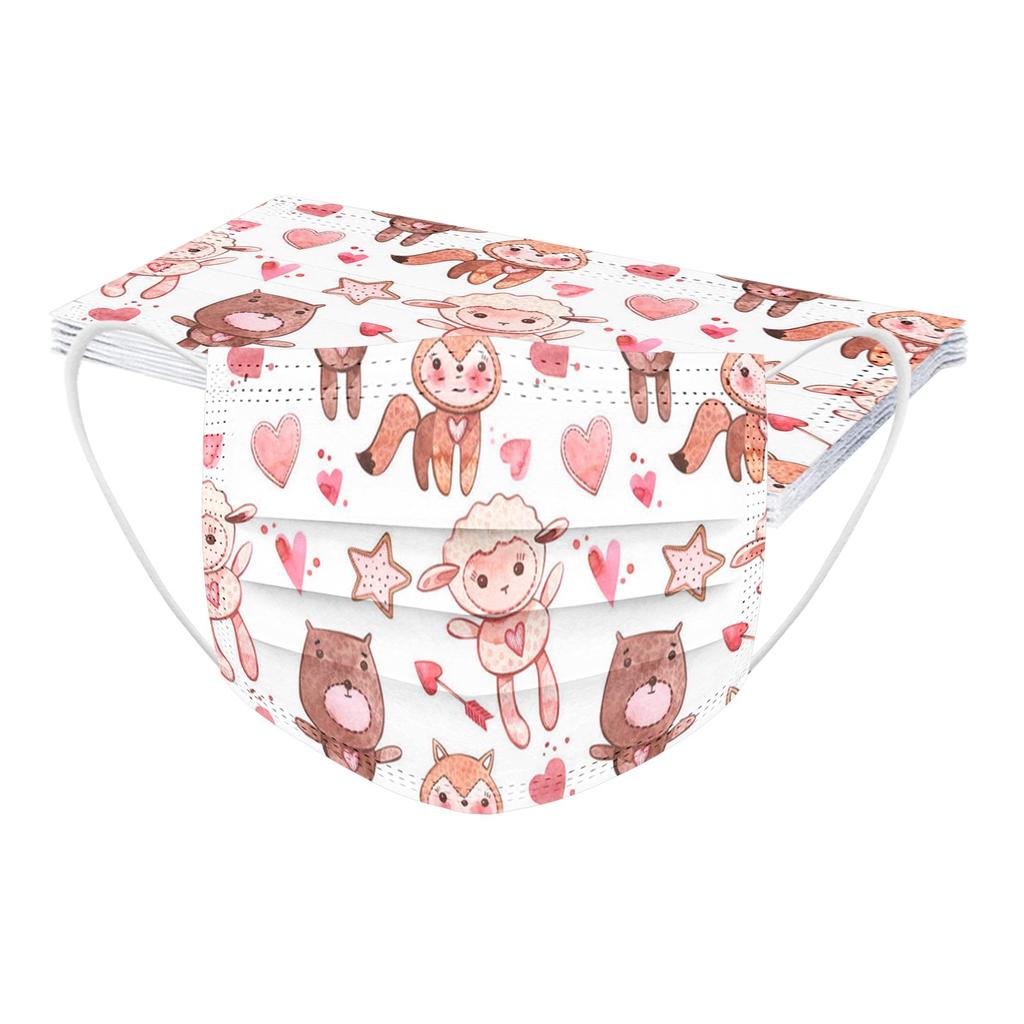 10pcs Disposable Face Masks For Men Or Women Also Suitable For Valentine's Day Gifts