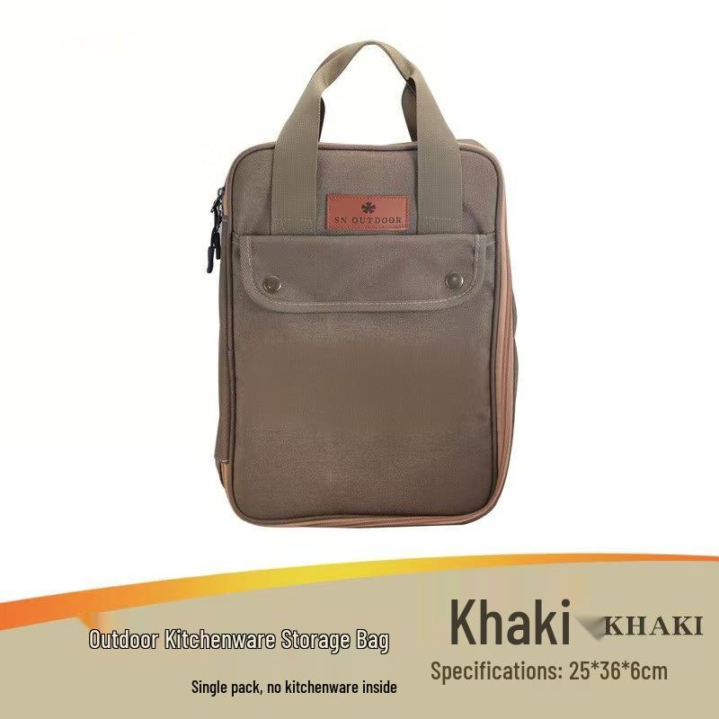 Portable Camping Kitchenware Storage Bag - Cookware & Tableware Picnic Organizer