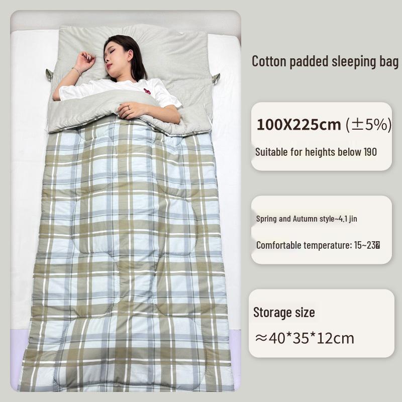 Pure Cotton Sleeping Bag for Adults - Warmth & Stain Protection for Home, Travel, Hotel, Car, and Outdoor Camping.