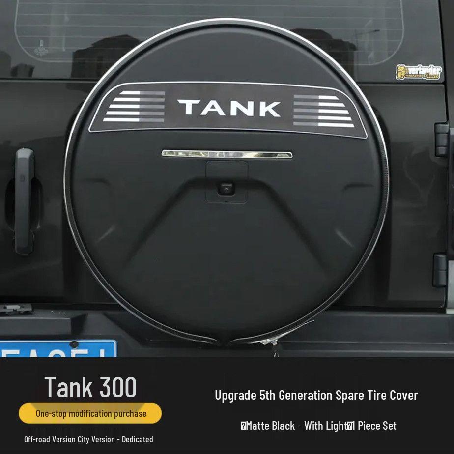 Wey Brand Tank 300 Stainless Steel Off-Road Spare Tire Cover
