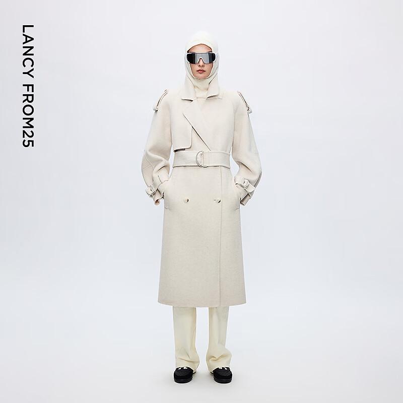 Langzi Retro Lapel Double-sided Wool Coat