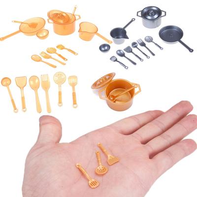 Pot Food Toys Cookware Set Dinnerware Model Dollhouse Kitchen Miniature Cookware Doll Accessories