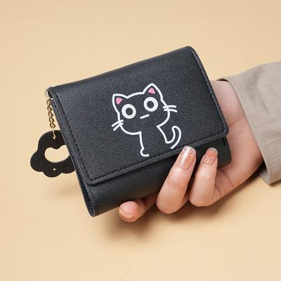 New Short-style Purse Female Fashion Small Student Pocket Purse Cute Large Capacity Multi-card Wallet