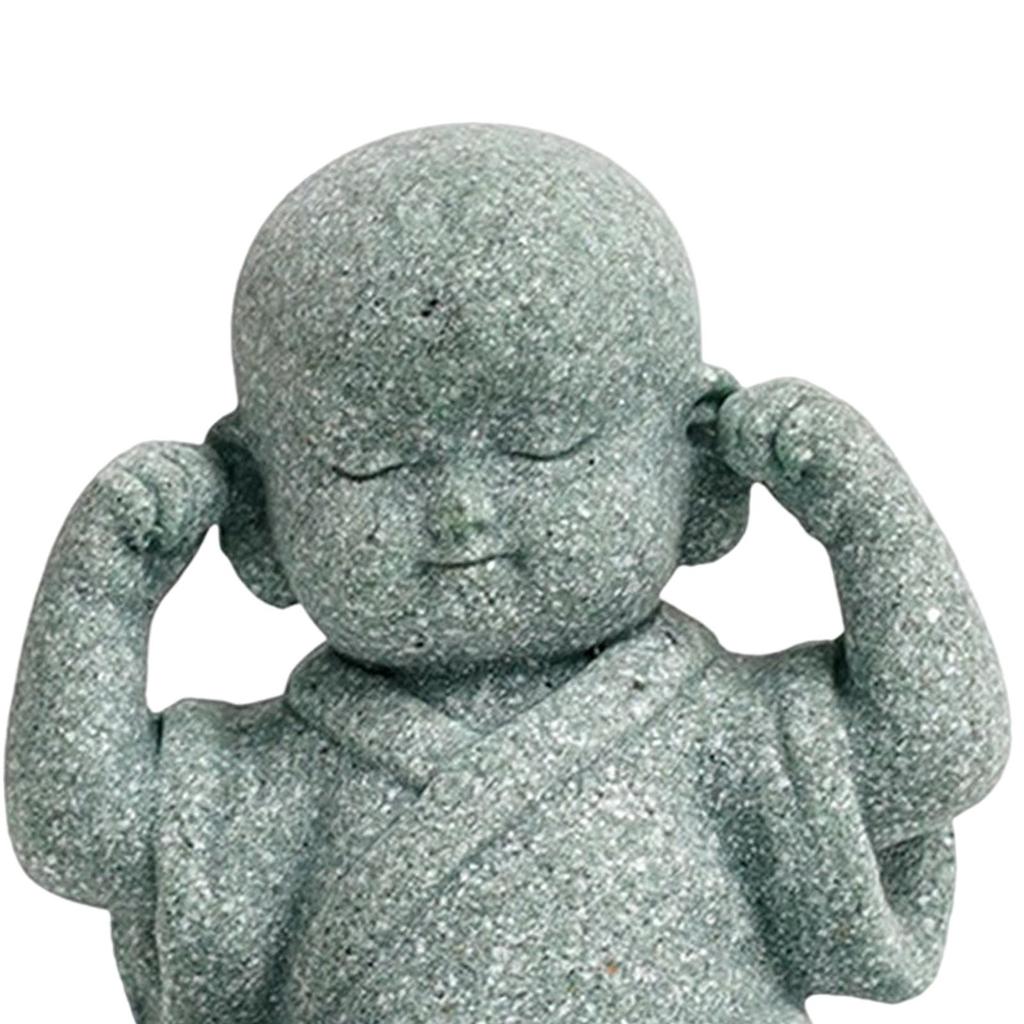 Monk Figurine Buddha Statue Delicate Decorative Dolls Ornaments Handmade Cute for Tabletop Decoration Home Decor Religion Office
