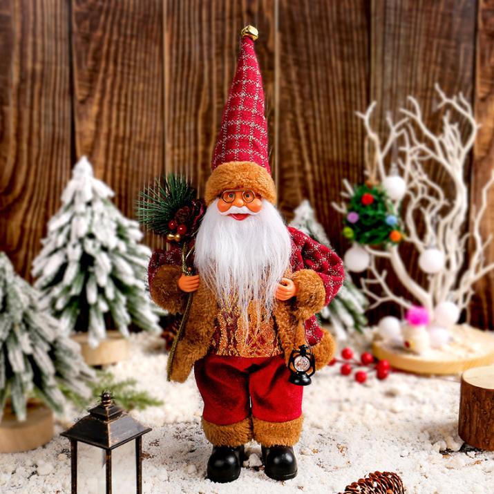 Decor New-Year Goods Santa Claus Christmas Doll Home Decoration Merry Christmas Kids Gift
