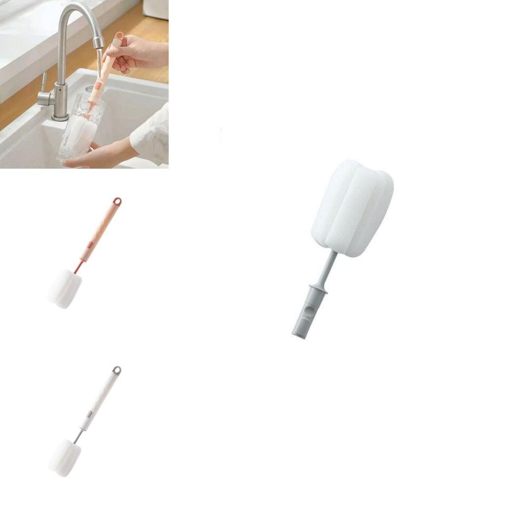 High-quality Long Handle Sponge Cleaning Brush For Mugs And Bottles Easy To Store
