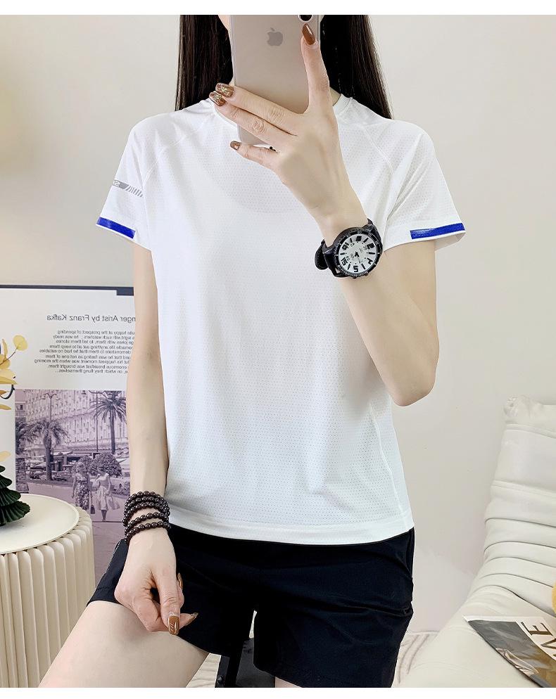 2025 Summer Ice Silk Short Sleeve Cool Fitness Top for Men and Women