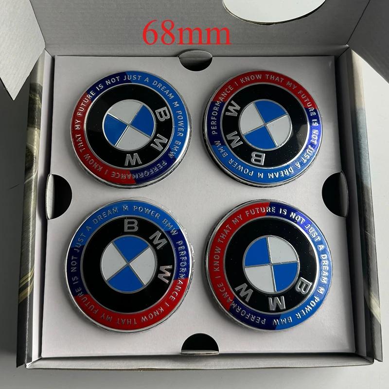 BMW GROUP 4Pcs 56MM 68MM Floating Wheel Center Cap For BMW M E39 E46 E60 E90 F10 F30 G32 G38 G01 G02 G05 F45 F46 F48 F49 F39 F90