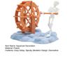 Gorgogliatore Dinamico Scheletro per Acquario, Gorgogliatore Scheletro Mobile ad Aria, Ornamento Spettrale per Acquario, Divertente Gorgogliatore Decorativo per Aerare e Ossigenare