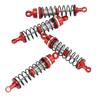 Front Rear Shock Absorbers Aluminum Alloy Front Rear Shock Damper for Traxxas Latrax Teton 1 18 RC Car Red