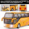 1/64 Children's Bus Alloy Model with Sound & Light Features - Fun & Interactive - Ideal for Playtime, Learning, Or Decorating