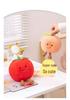 Peach & Tomato Jelly Plush Doll - Cute Fruit Toy Gift for Kids