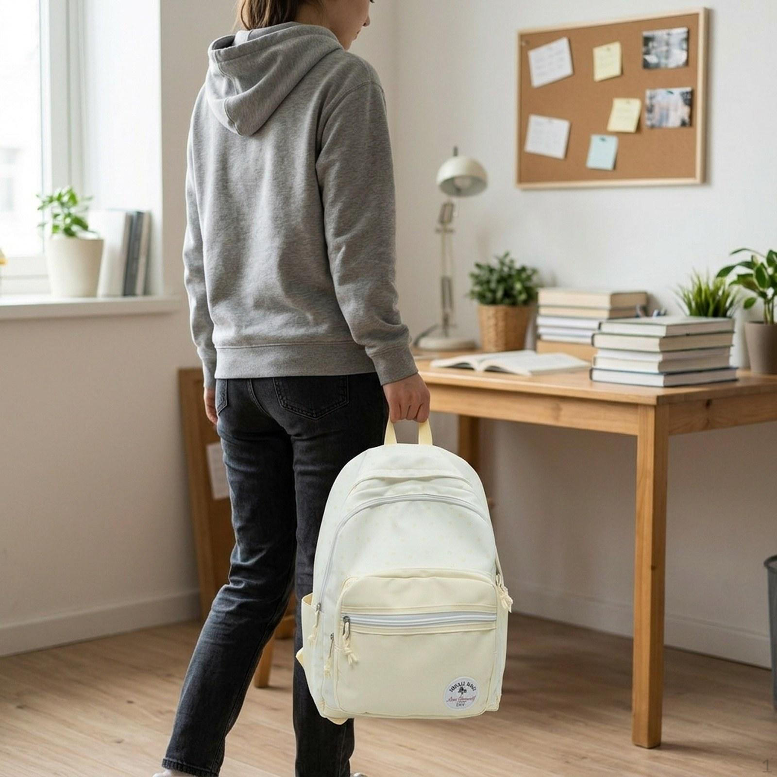 

School Backpack for Parties, Backpacking, Camping, Teenagers жовтий