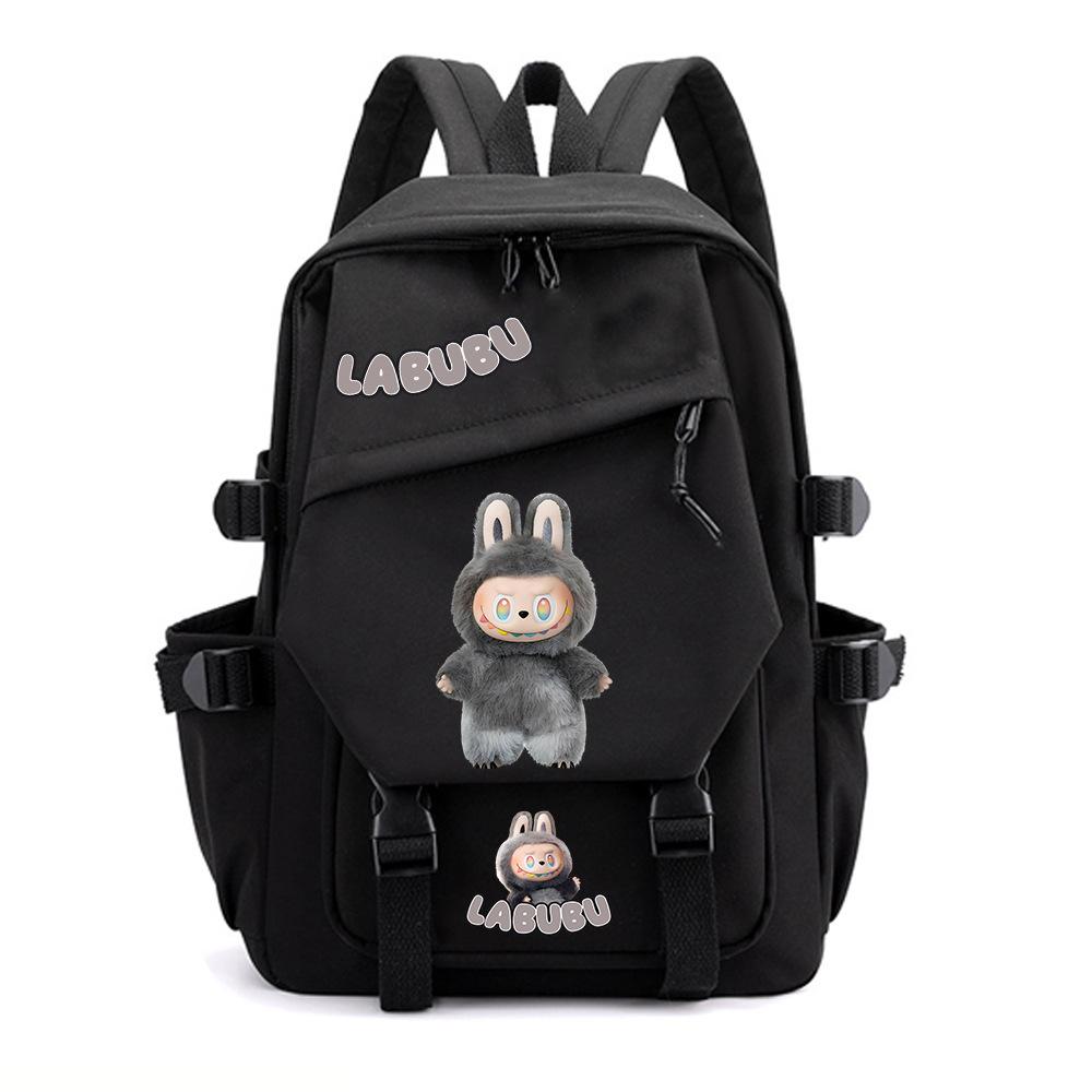 

College style fashion backpack cute cartoon print primary and secondary school students large capacity schoolbag average size
